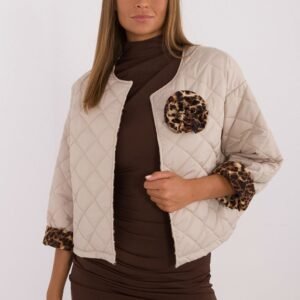 Kurtka Damska Model DHJ-KR-A8357.50 Beige - Italy Moda