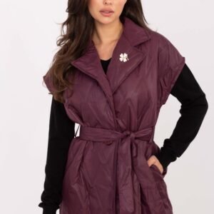 Kamizelka Model IT-KZ-FL9603.87 Bordo - Rue Paris