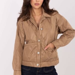 Kurtka  Damska Model IT-KR-FL9626.77 Camel - Rue Paris