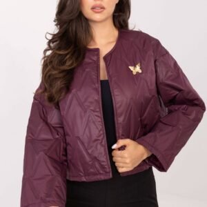 Kurtka Damski Model IT-KR-FL8357.82 Bordo - Rue Paris