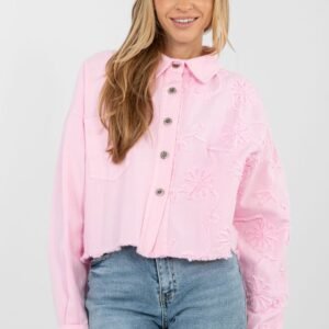 Kurtka Damska Model IT-KR-FL9993.77 Light Pink - Rue Paris