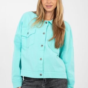 Kurtka Damska Model IT-KR-FL9568.29P Turkus - Rue Paris