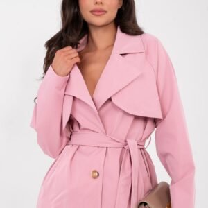 Płaszcz Damski Model IT-PL-FL10069.65 Light Pink - Rue Paris