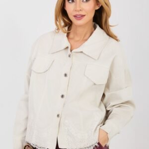 Kurtka Damska Model IT-KR-FL10001.54 Light Beige - Rue Paris