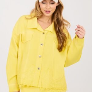 Kurtka Damska Model IT-KR-FL10001.54 Yellow - Rue Paris